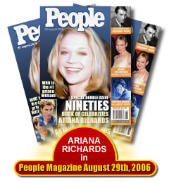 Ariana Richards People Magazine August 29th 2006